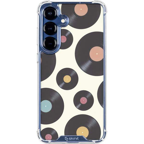 Colorful Records Galaxy S25 Clear Case
